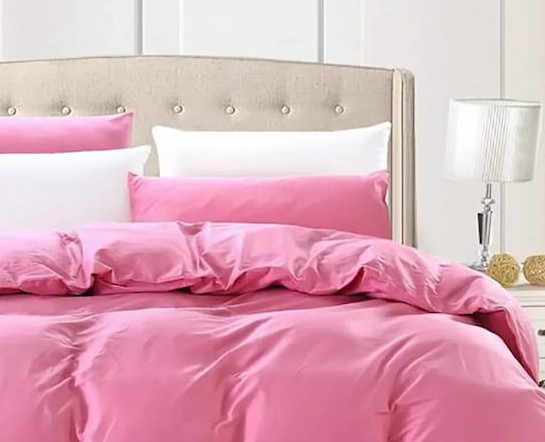 تصویر 1 از رو تختی صورتی نرم و راحت با بافت یکنواخت